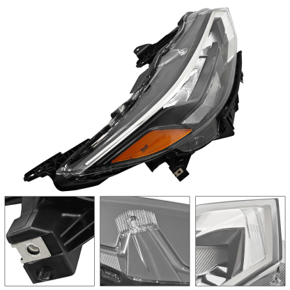 LED Headlight w/Bulbs for Nissan Sentra SR SR Premium 2024-2025- Right Passenger Side