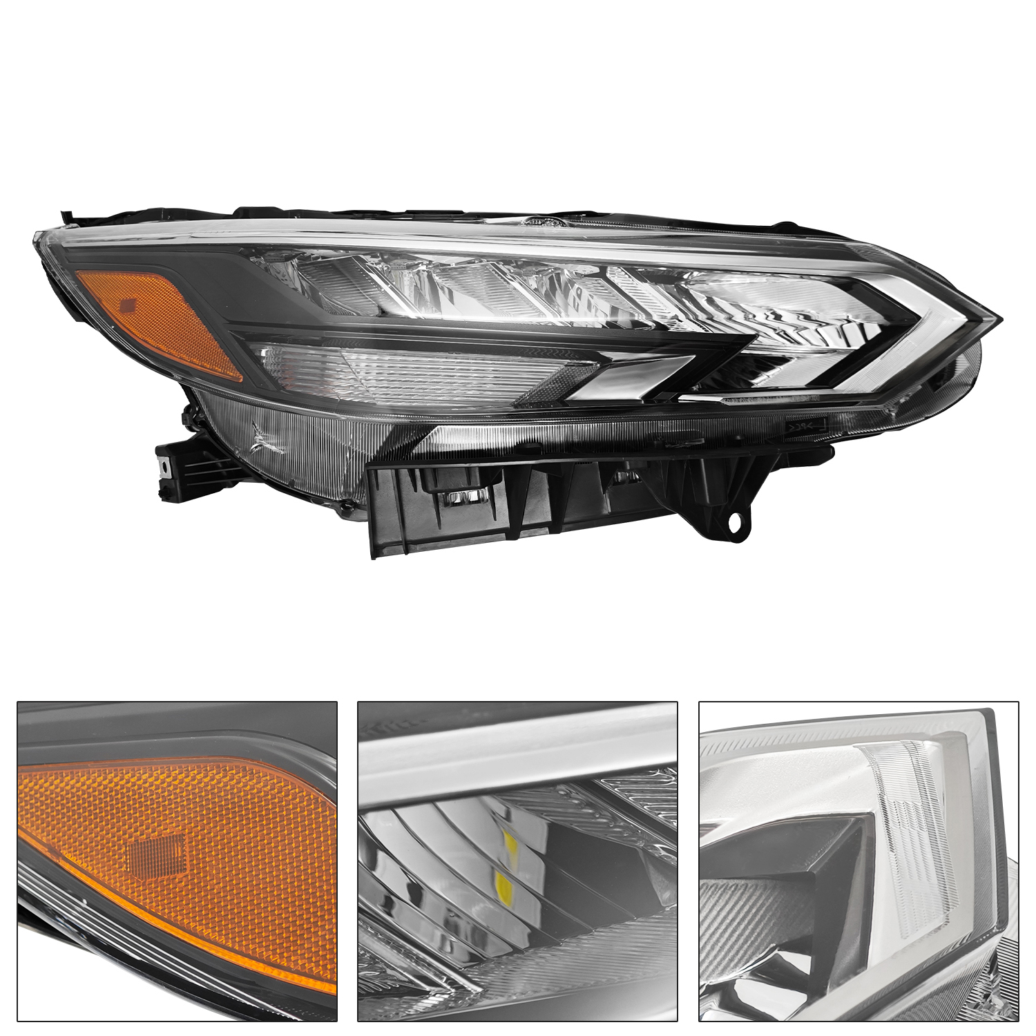 LED Headlight w/Bulbs for Nissan Sentra SR SR Premium 2024-2025- Right Passenger Side