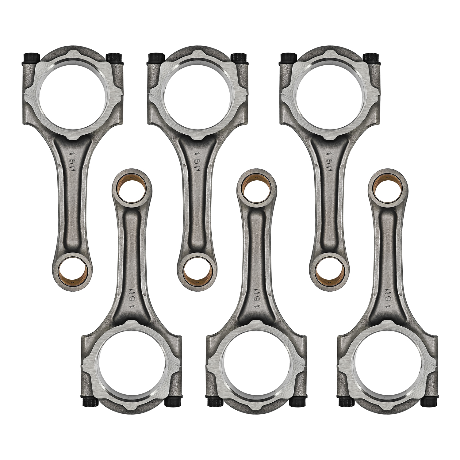 6PCS Engine Connecting Rod w/Bolts Fits for Toyota and Lexus Models with 2JZ 2JZ-GE/ 2JZ-GTE Engine