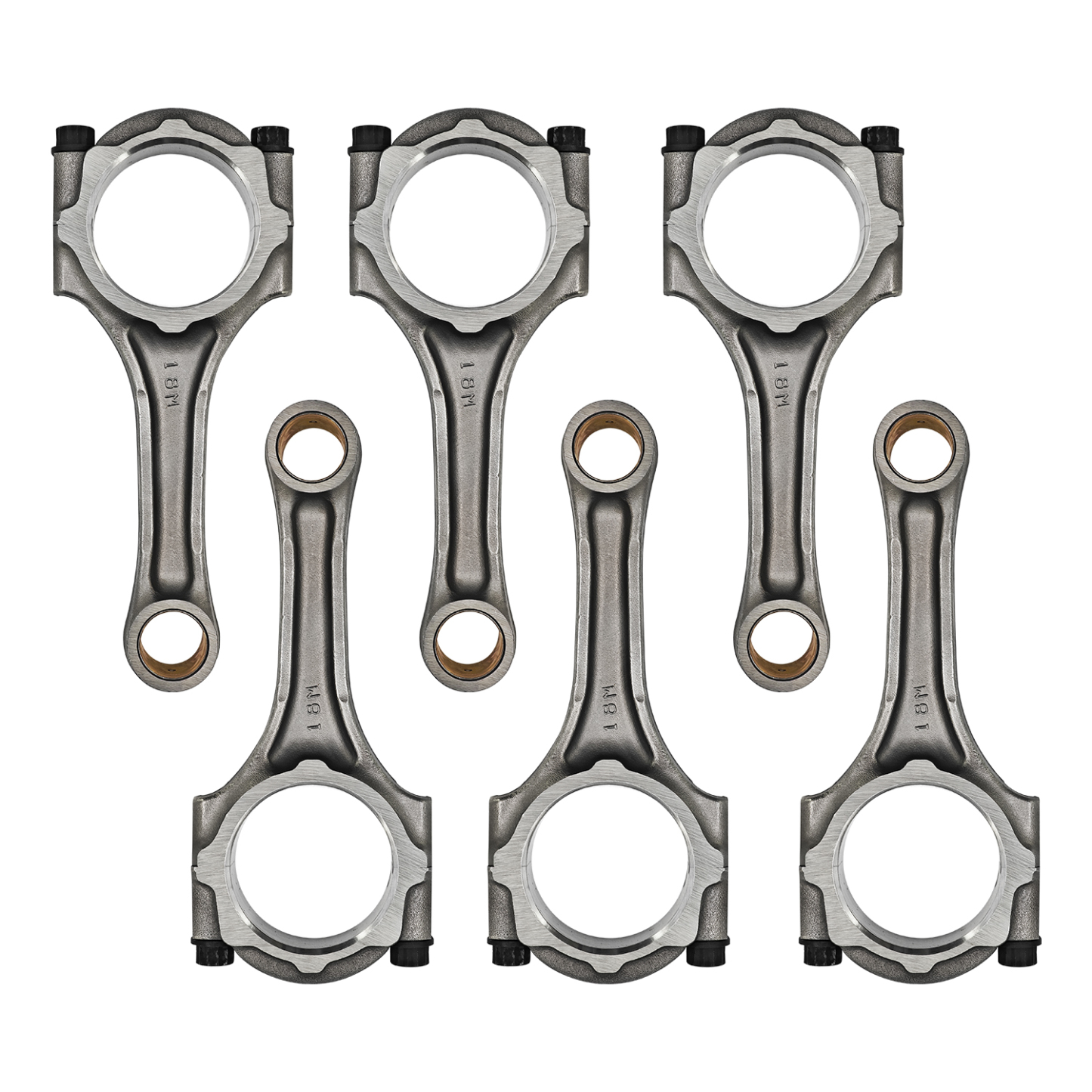6PCS Engine Connecting Rod w/Bolts Fits for Toyota and Lexus Models with 2JZ 2JZ-GE/ 2JZ-GTE Engine