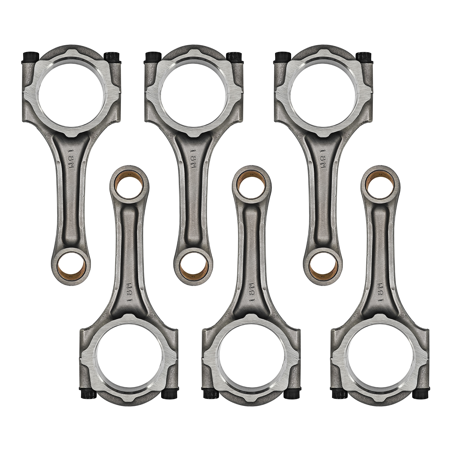 6PCS Engine Connecting Rod w/Bolts Fits for Toyota and Lexus Models with 2JZ 2JZ-GE/ 2JZ-GTE Engine