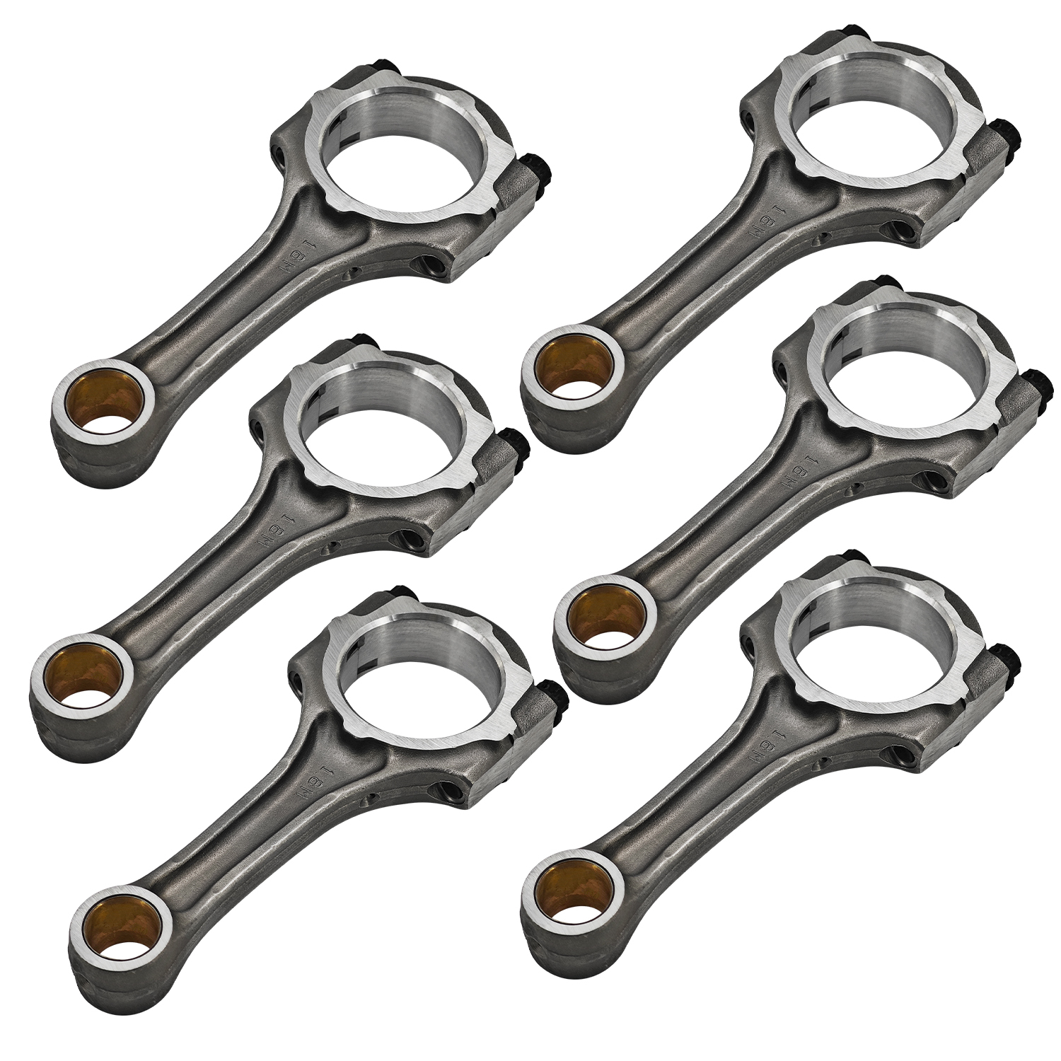 6PCS Engine Connecting Rod w/Bolts Fits for Toyota and Lexus Models with 2JZ 2JZ-GE/ 2JZ-GTE Engine