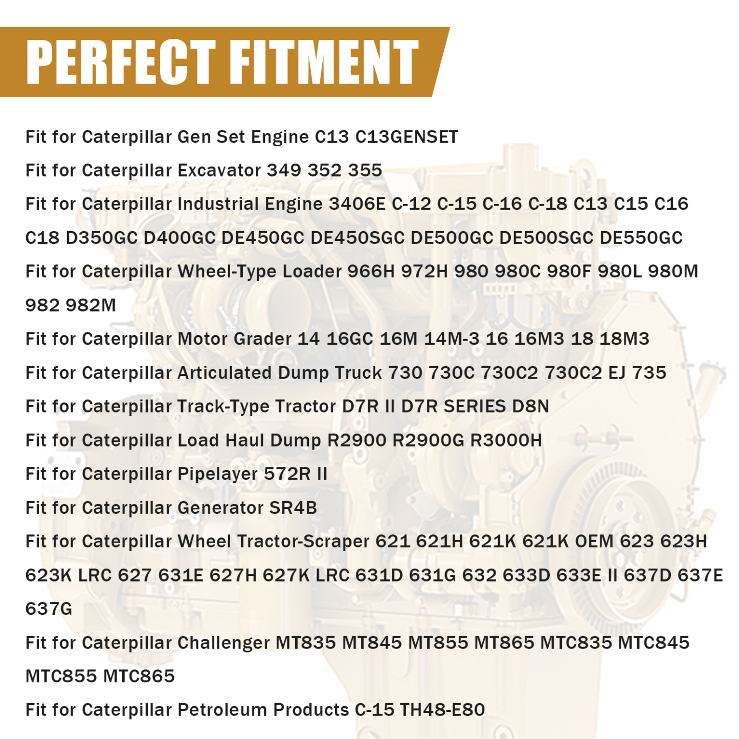 Fuel Transfer Pump Compatible with Caterpillar 3406E C13 C15 C16 C18 Engine Excavator 349 352 355