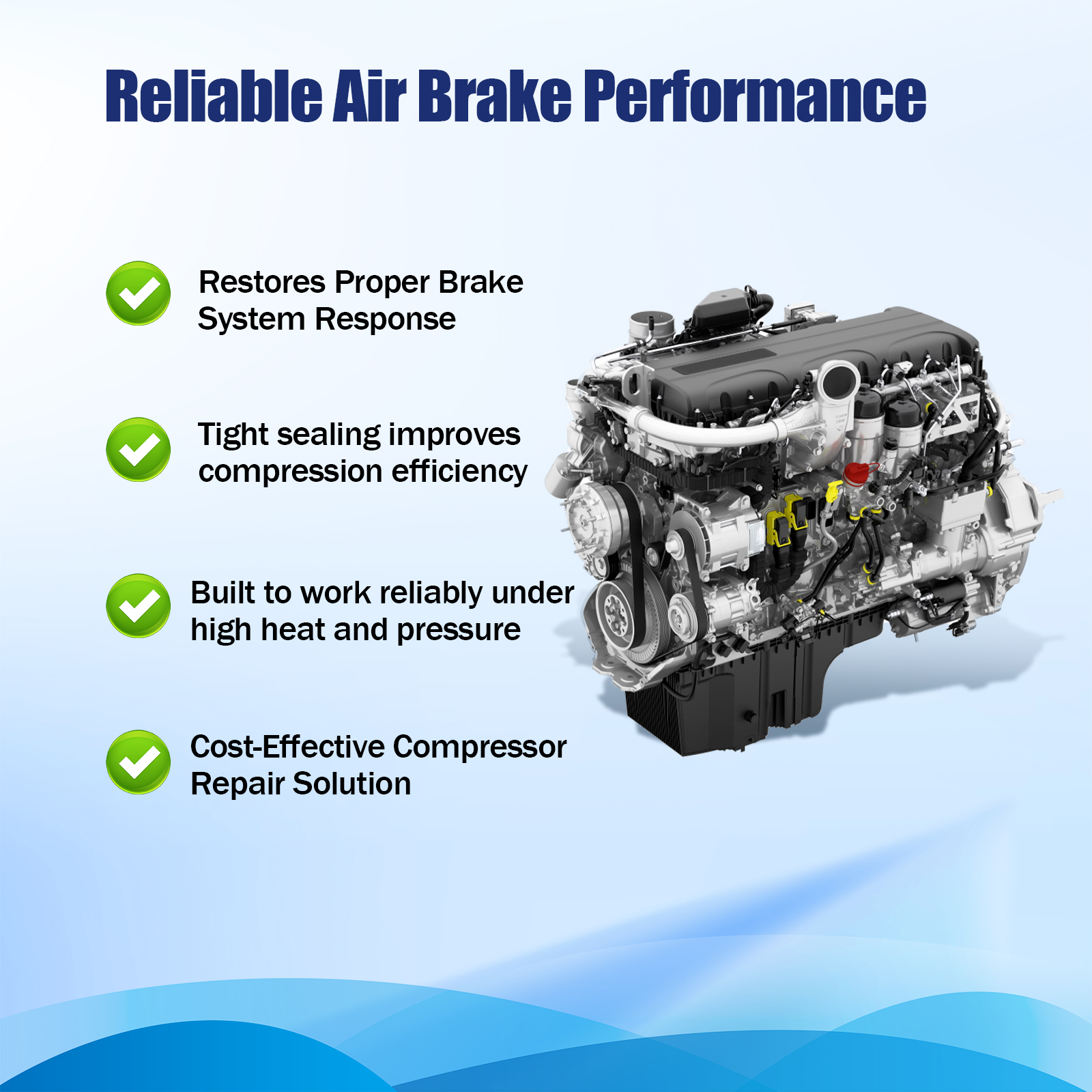 Air Brake Compressor Cylinder Head for PACCAR MX13 MX11