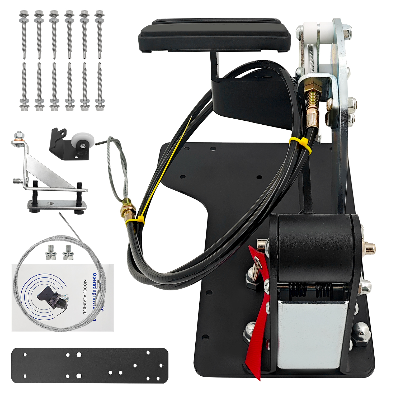 Universal Dual Brake Pedal Passenger Side Control System Right Hand Drive Conversion Kit for Driver Education Training Vehicles