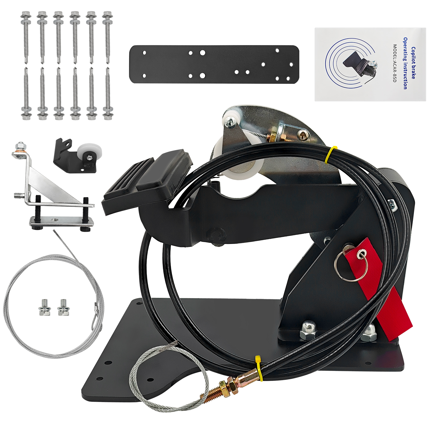 Universal Dual Brake Pedal Passenger Side Control System Right Hand Drive Conversion Kit for Driver Education Training Vehicles