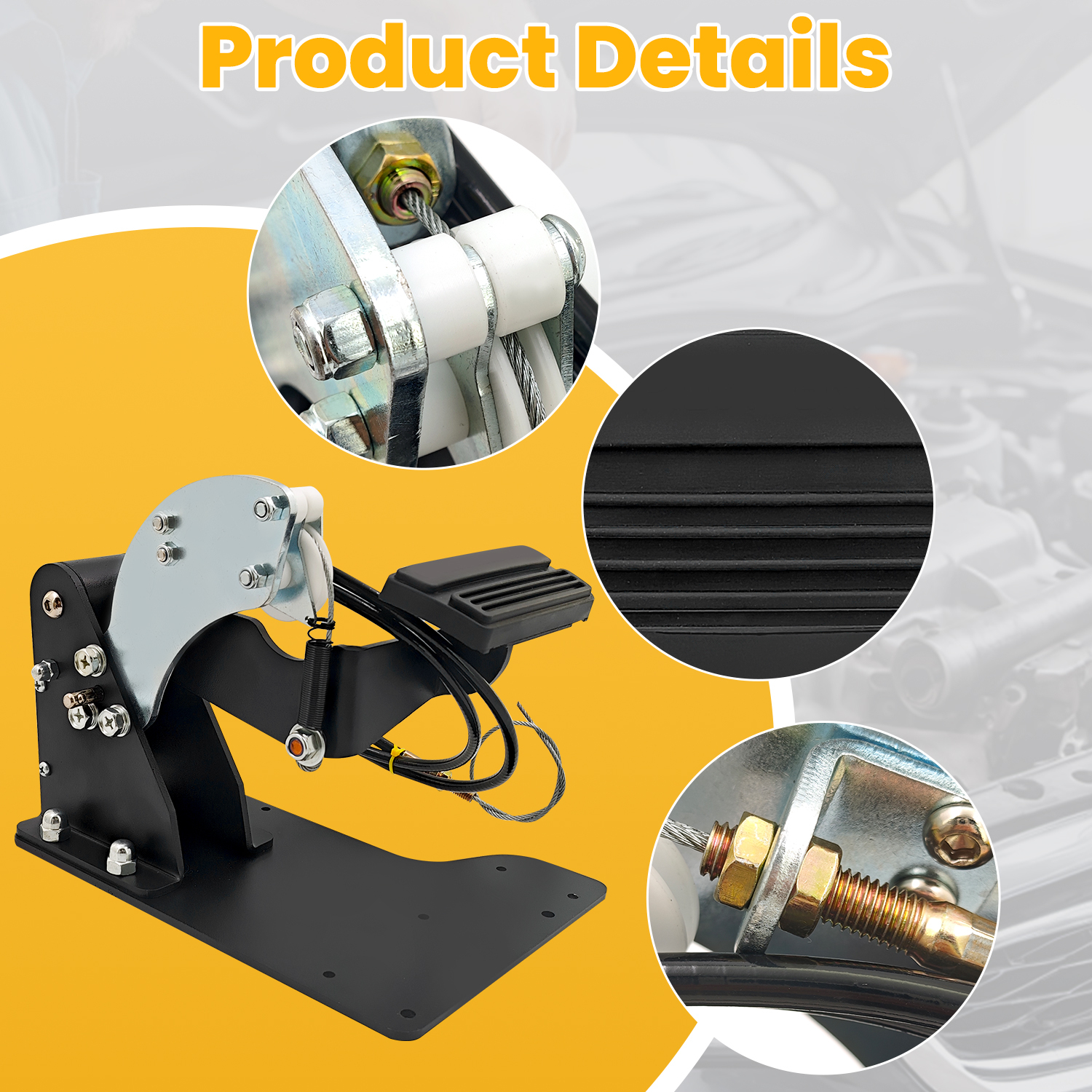 Universal Dual Brake Pedal Passenger Side Control System Right Hand Drive Conversion Kit for Driver Education Training Vehicles