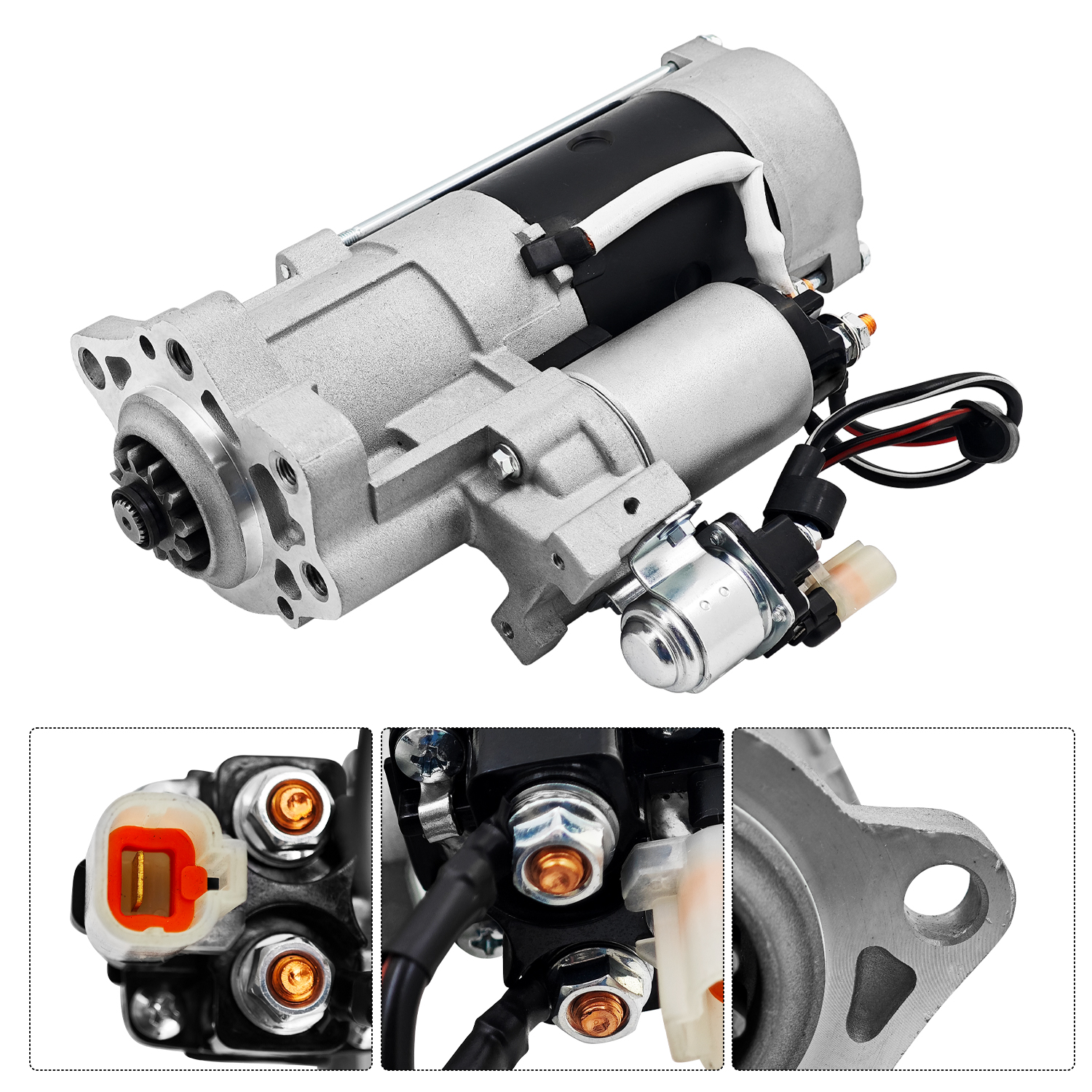Starter Fits for Mitsubishi Fuso FE 4.9L 2000-2008 | 4M50 Sterling 360 4M50 M008T55371ZC RM241969E