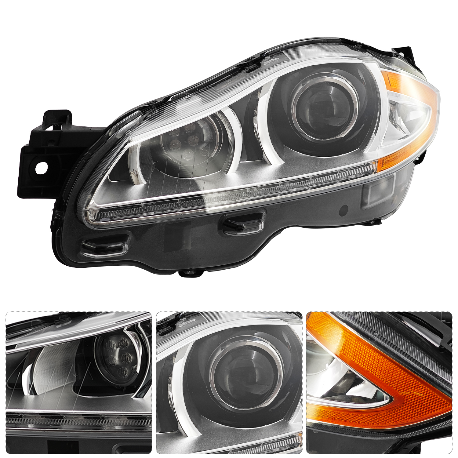 Xenon HID Headlight NON-AFS for 2010–2015 Jaguar XJ XJL -Left Driver Side