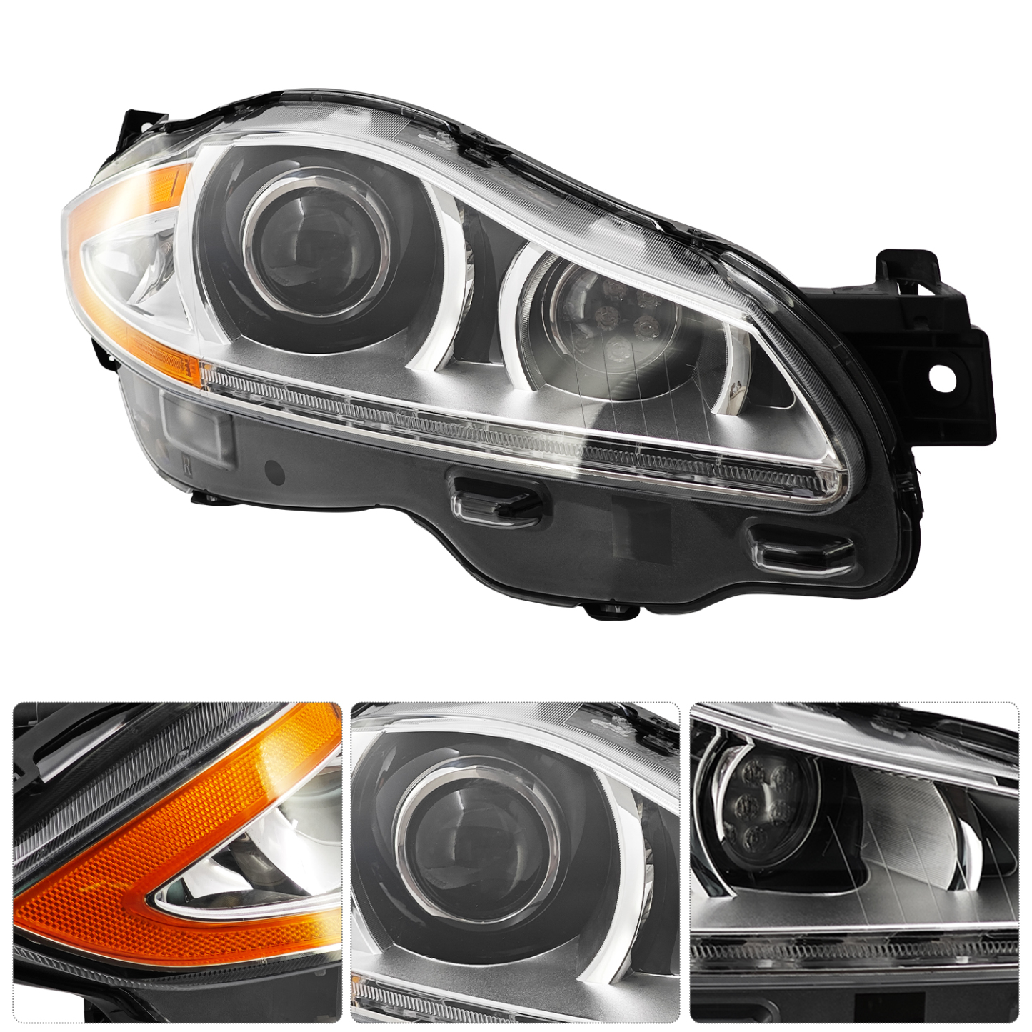 Xenon HID Headlight NON-AFS for 2010–2015 Jaguar XJ XJL -Right Passenger Side