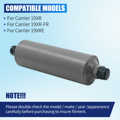 External Oil Filter Compatible with Carrier Central Air Conditioning Centrifuge 19XR 19XR-FR 19XRE
