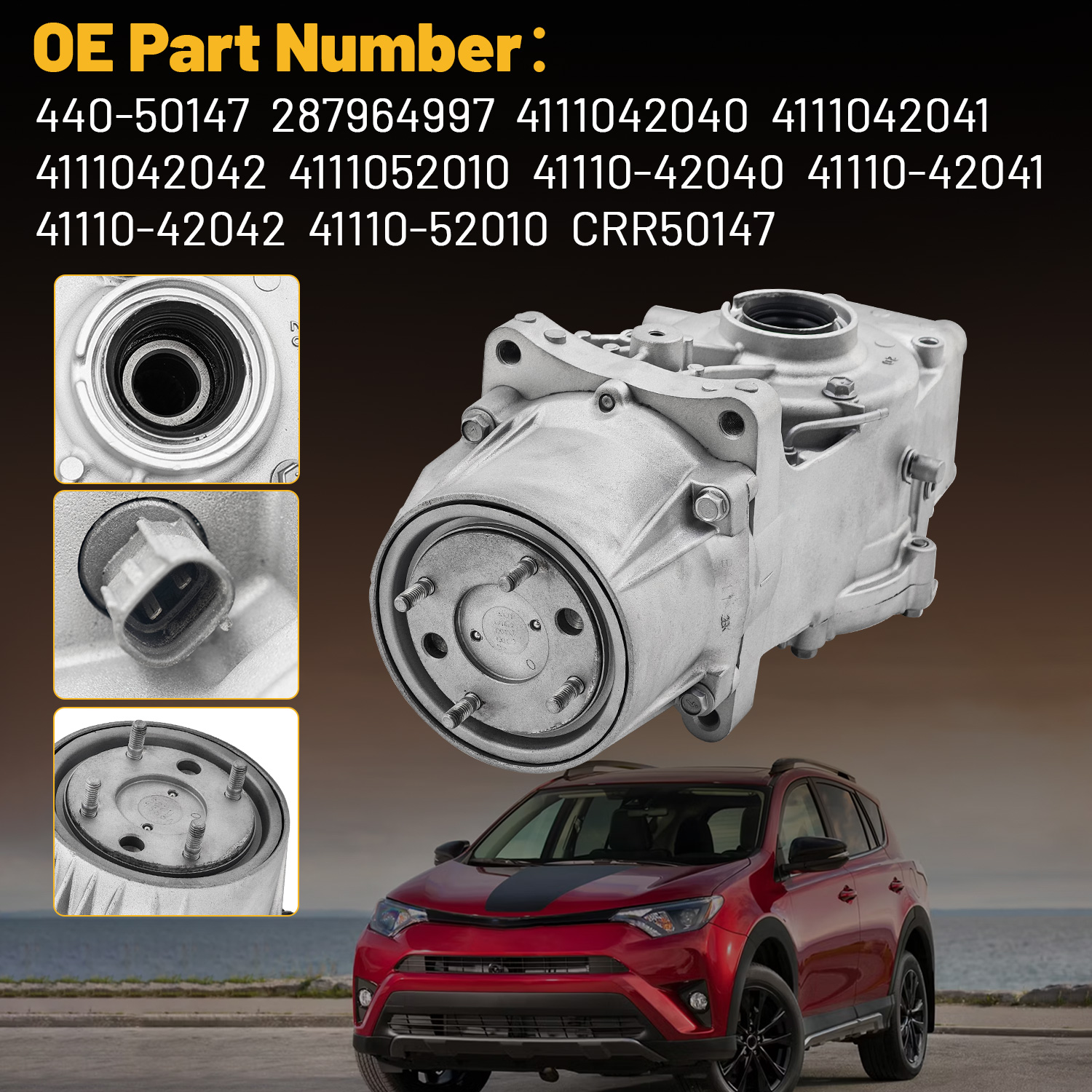 2.28 Ratio Rear Axle Differential Carrier Assembly Fits for Toyota RAV4 2006-2018 2.5L 3.5L 2.4L for Lexus NX200t 2.0L 2015-2017