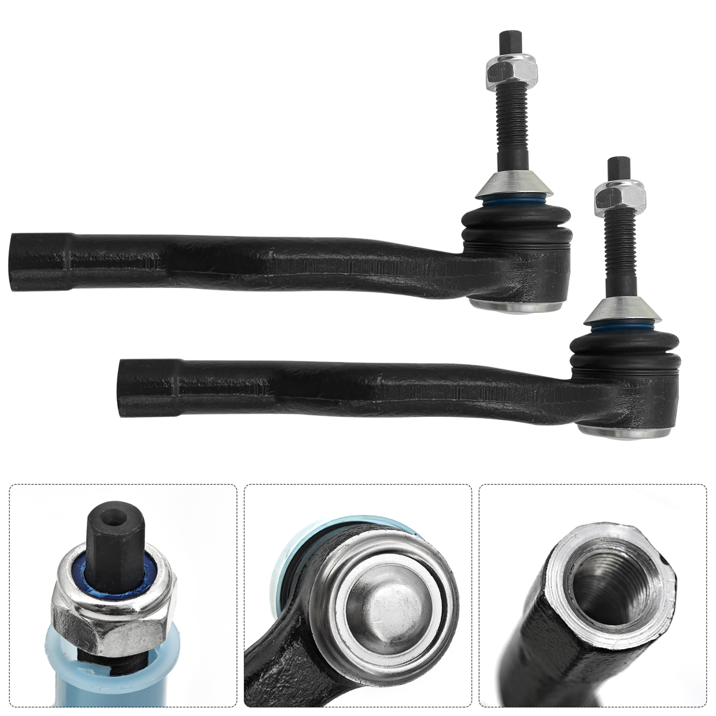 112 Pcs Front Suspension Kit Front Lower Control Arms w/Ball Joints Inner Outer Tie Rods Sway Bar Compatible with Ford Fusion 2013-2017