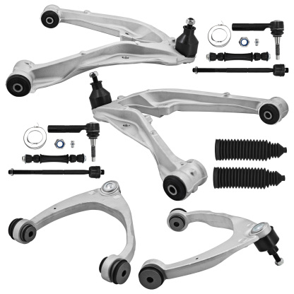 12 Pcs Suspension Kit Front Upper Lower Control Arms for Cadillac Escalade 2015-2016, for Chevy Silverado 1500 2014-2016, for GMC Yukon 2015-2016