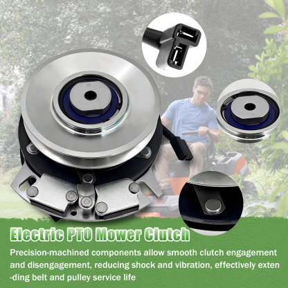 Lawn Mowers Electric PTO Clutch Fits for ZTR Z142 Z246 Z246i RZ46i Pulley Diameter 5.35" Counter Clockwise