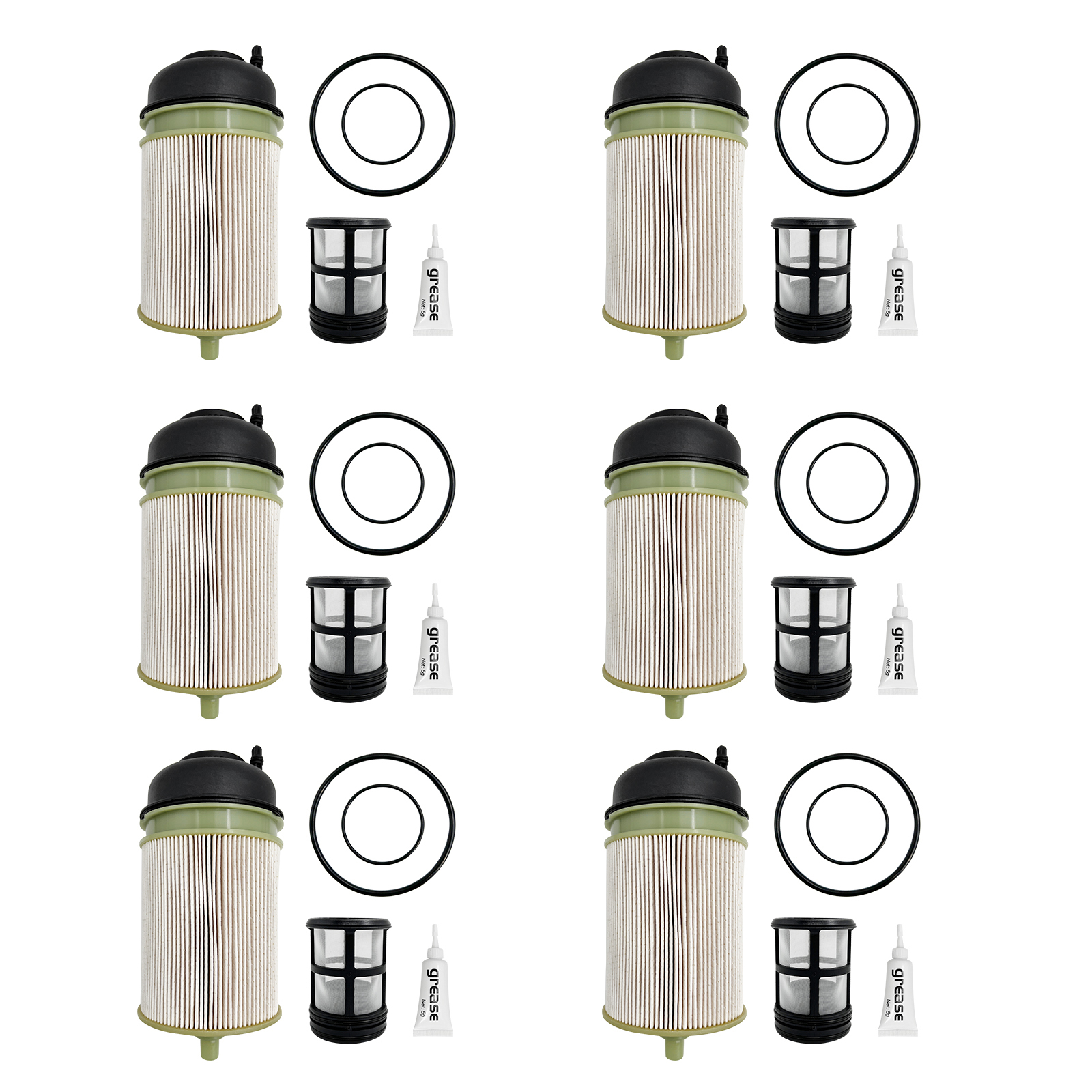 6 PCS Fuel Filter Compatible with Detroit Diesel DD13 DD15 DD16 Freightliner Western Star