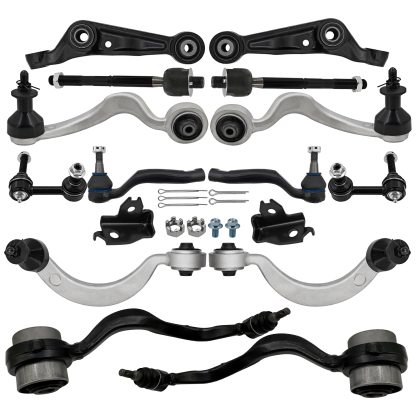 14 PCS Front Upper & Lower Control Arms Kit for Lexus LS460 AWD 2007-2017 with Links & Tie Rod