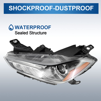 HID Xenon Headlight Compatible with Maserati Ghibli 2014-2018 - Left Driver Side 