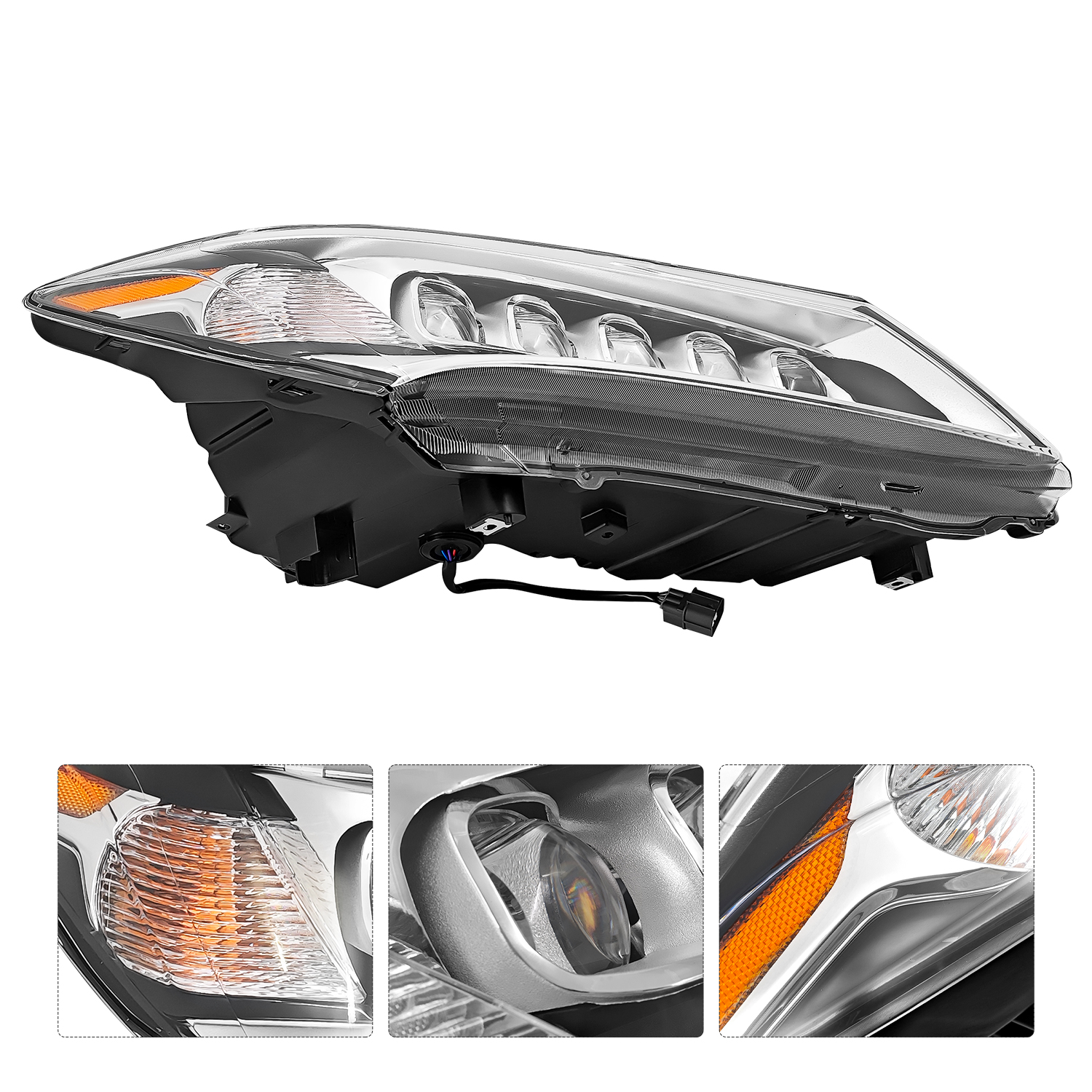 LED Headlight Compatible with Acura MDX 2014-2016 - Right Passenger Side