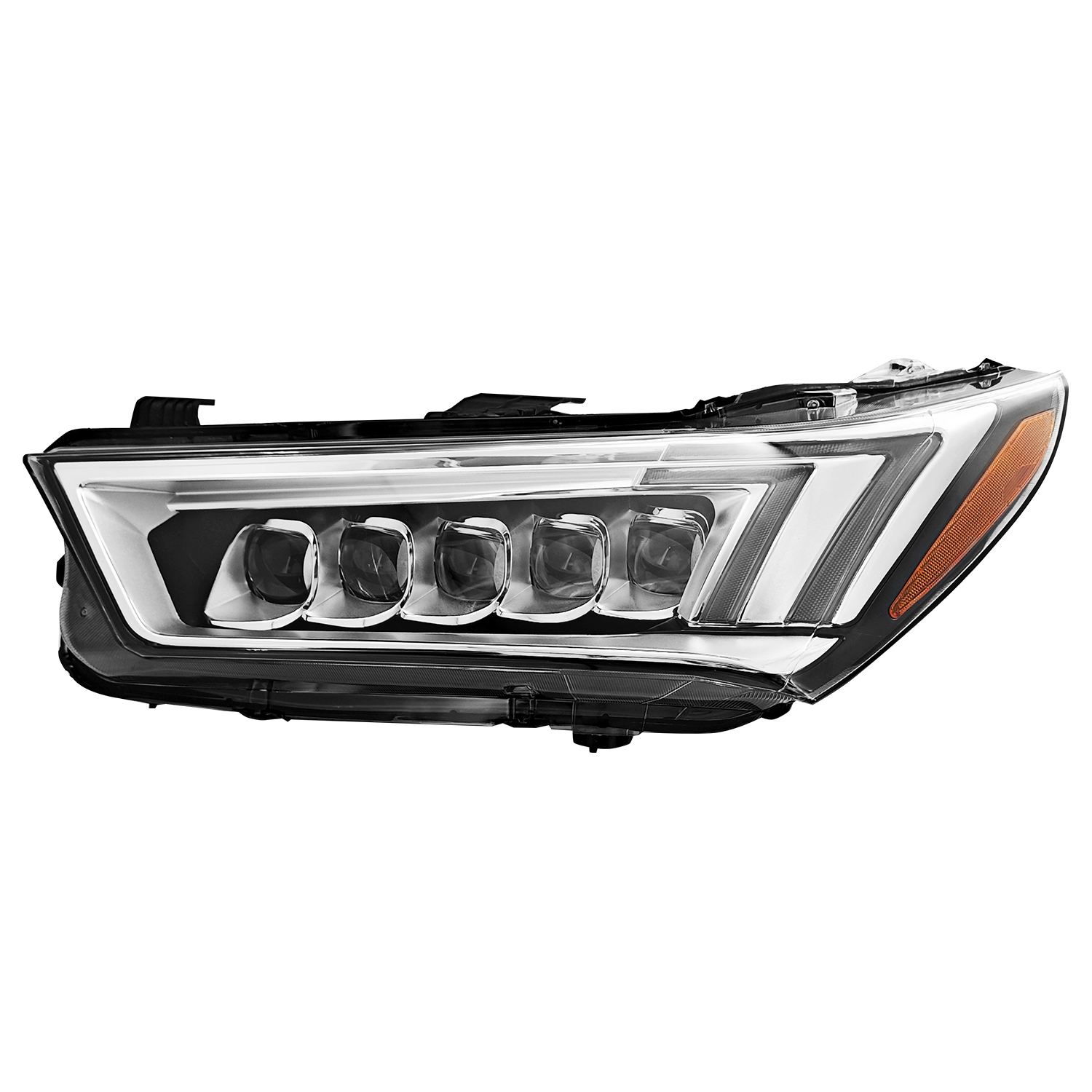 Left LED Headlight Compatible with Acura MDX 2017-2020 w/o Auto Leveling 33150TZ5A5 - Left Driver Side 