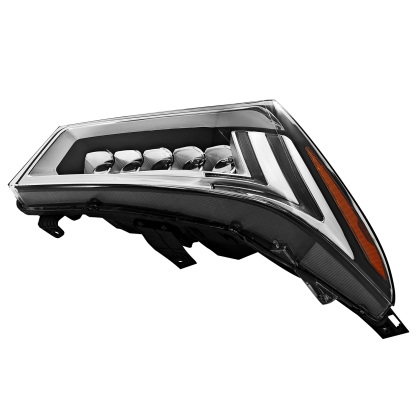 Right LED Headlight Compatible with Acura MDX 2017-2020 w/o Auto Leveling 33100-TZ5-A51 - Passenger Side