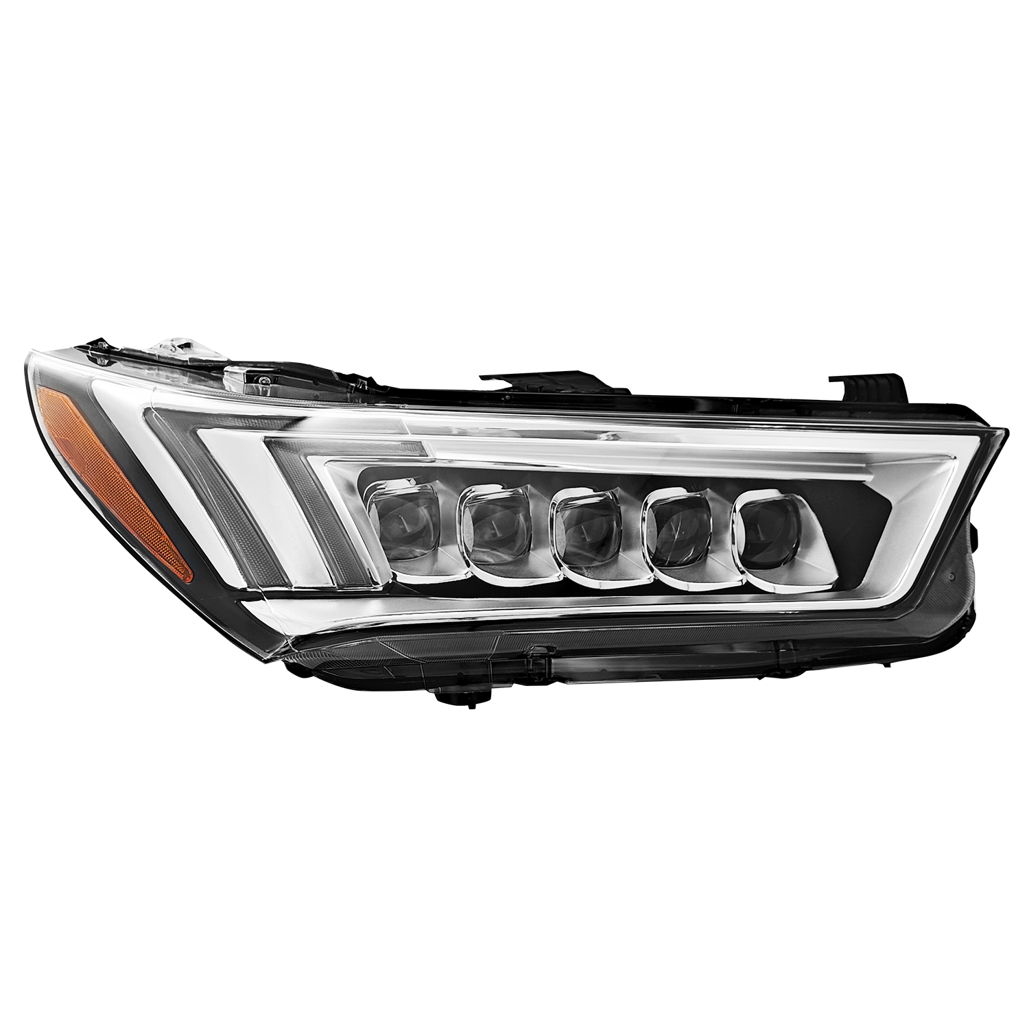 Right LED Headlight Compatible with Acura MDX 2017-2020 w/o Auto Leveling 33100-TZ5-A51 - Passenger Side