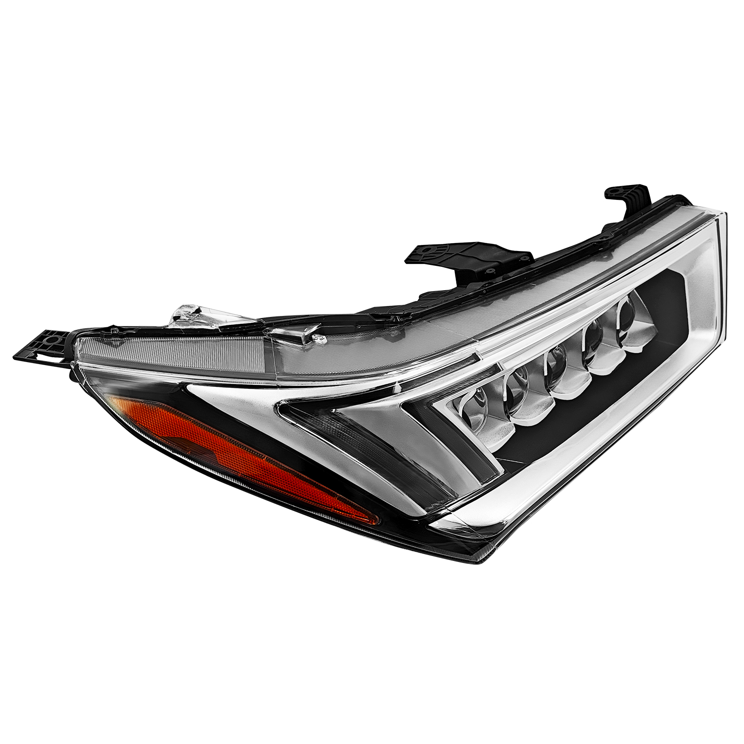 Right LED Headlight Compatible with Acura MDX 2017-2020 w/o Auto Leveling 33100-TZ5-A51 - Passenger Side