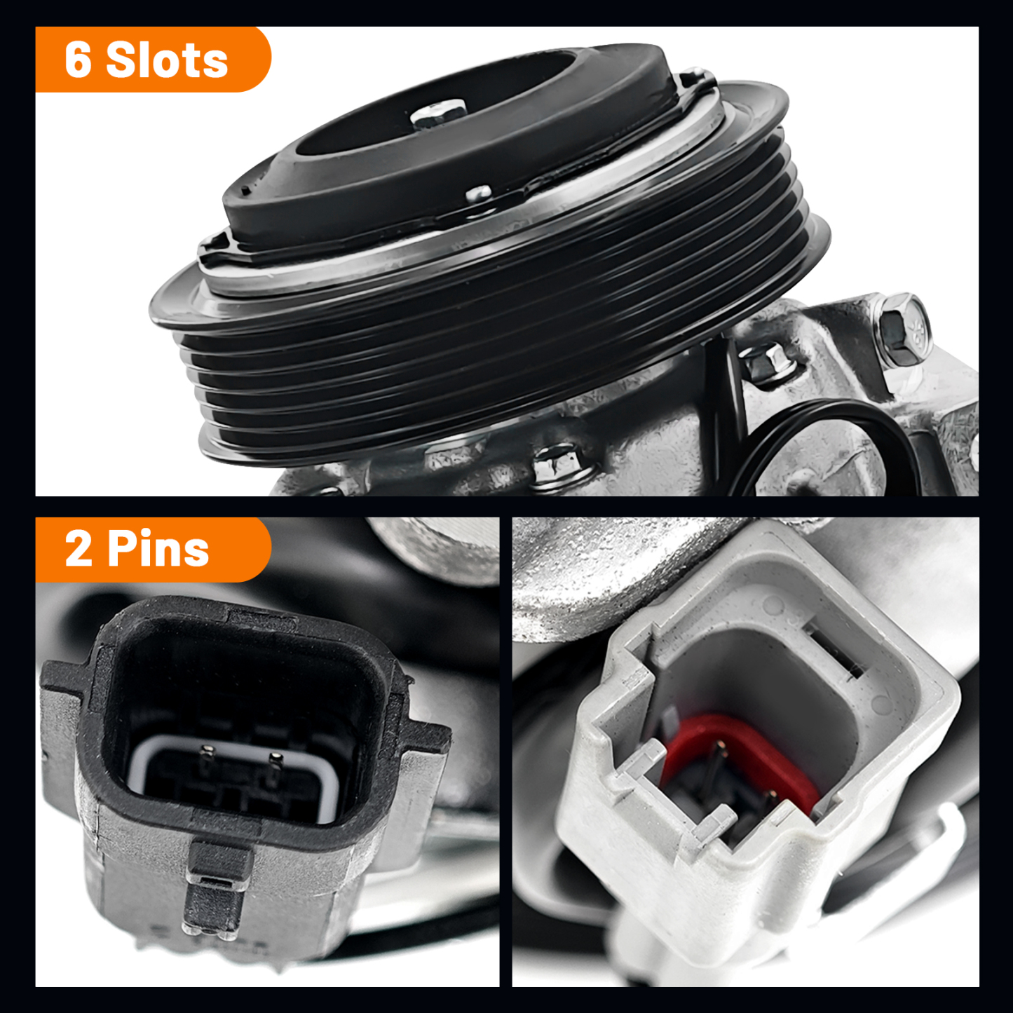 AC Compressor for Mitsubishi Outlander 2.5L 2022 2023 for Nissan Rogue 2.5L 2021-2023 for Nissan Altima 2.5L 2019-2022