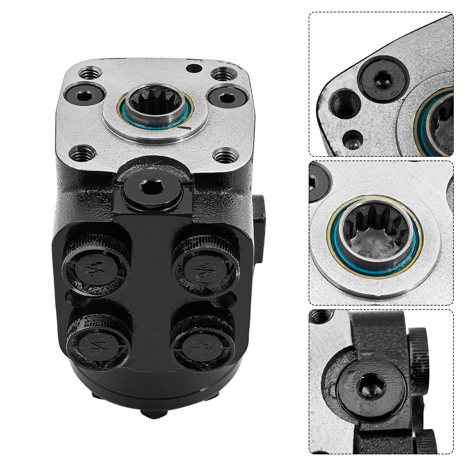 Steering Valve Compatible with Kubota M125X M126X M135X Steering Control Unit 