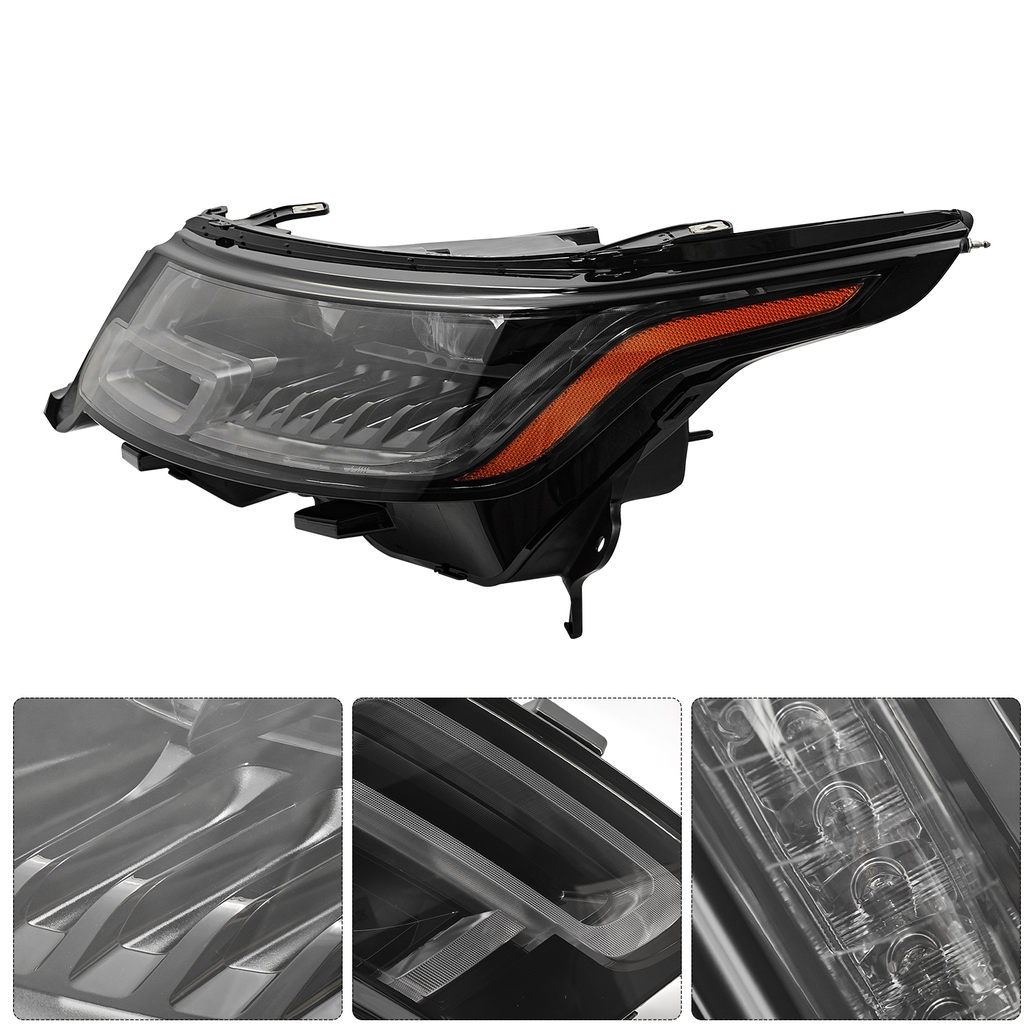 Headlight Assembly Compatible With Land Rover Range Rover Sport 2018-2022 - Left Driver Side 