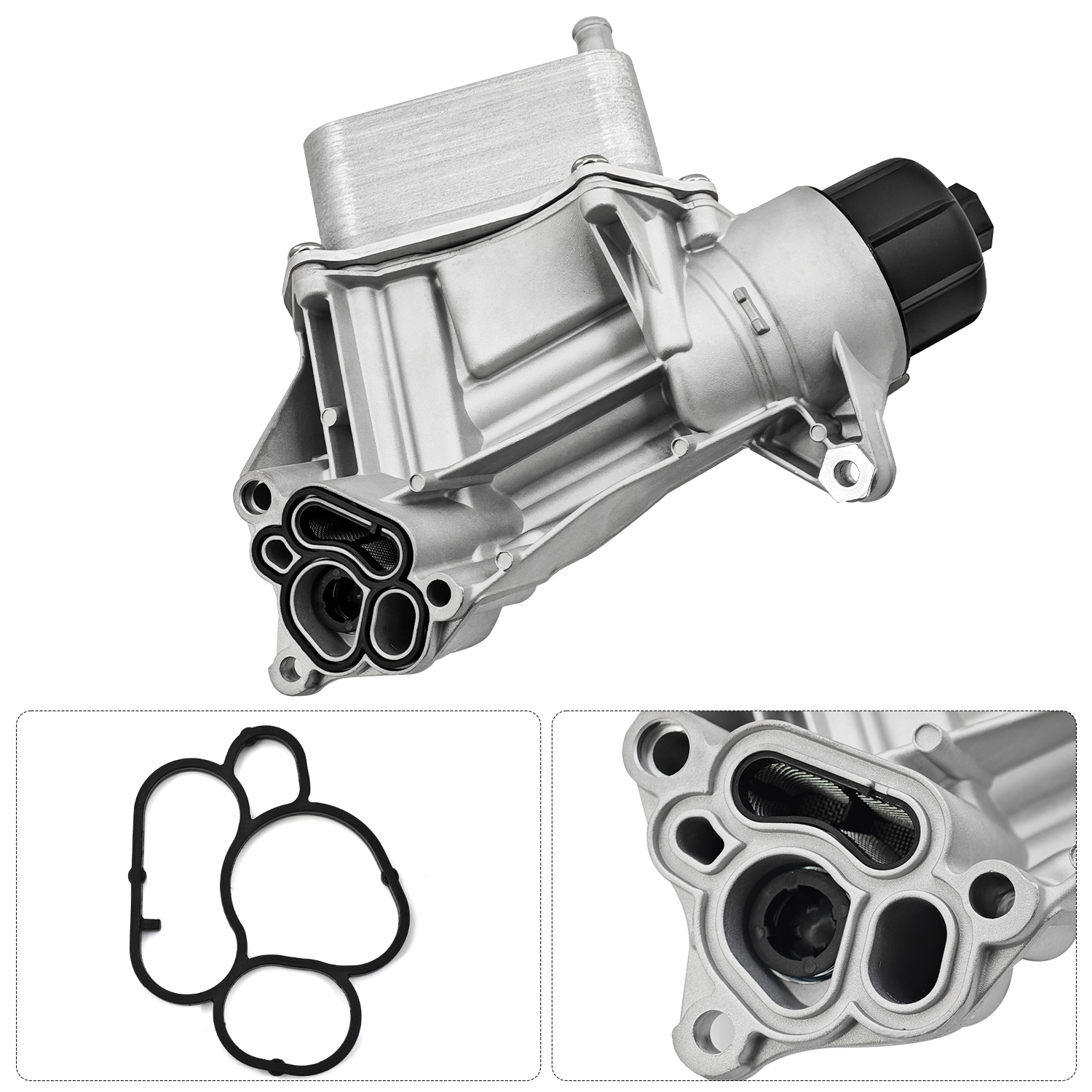 Upgrade Aluminum Engine Oil Cooler Filter Housing for Ram 1500 3.0L V6 diesel 2014-2019