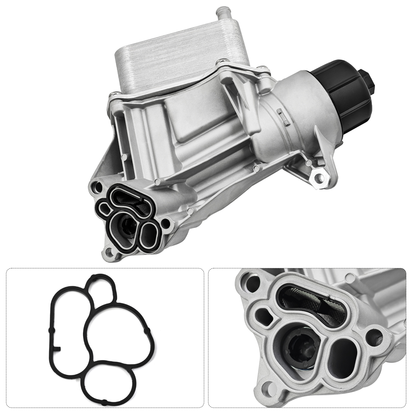 Upgrade Aluminum Engine Oil Cooler Filter Housing for Ram 1500 3.0L V6 diesel 2014-2019