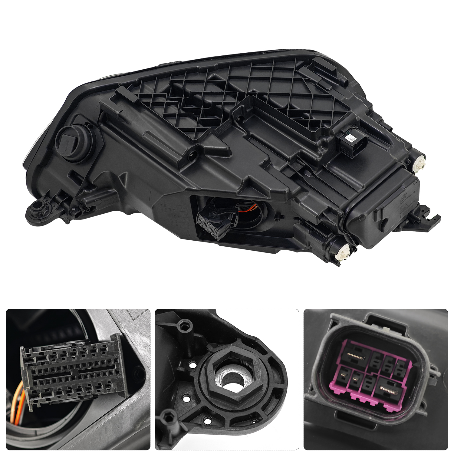 Headlight Fits for Audi Q5 SQ5 Sport 2021 2022 2023 2024 2.0L l4 3.0L V6 -Without Module -Left Driver Side