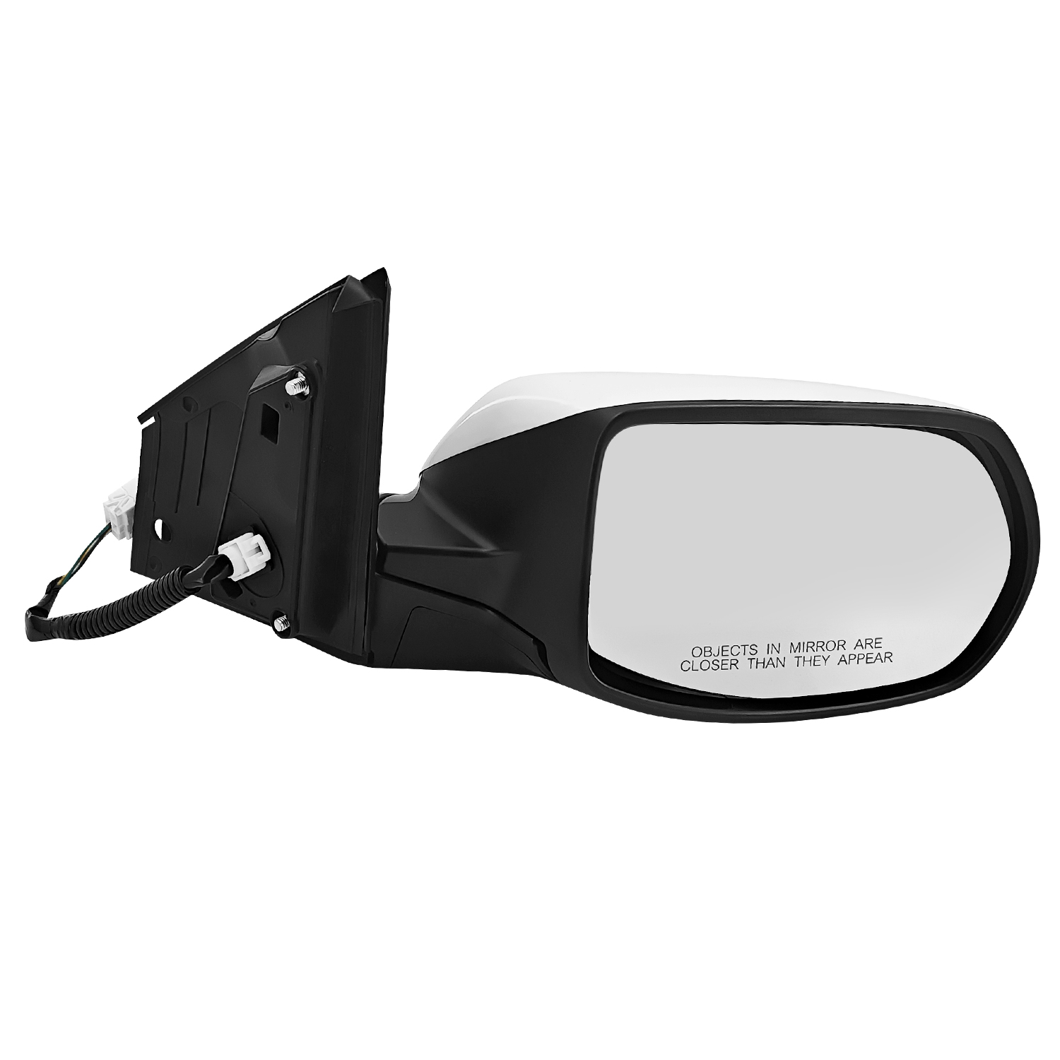 3-pin Pearl White NH603P Side Mirror for Honda CR-V LX EX 2.4L 2012-2016- Right Passenger Side
