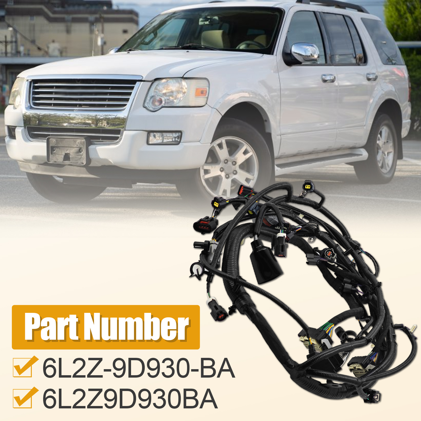 Engine Wire Wiring Harness for Ford Explorer/Explorer Sport 4.0L V6 for Mercury Mountaineer 4.0L V6 2006-2007