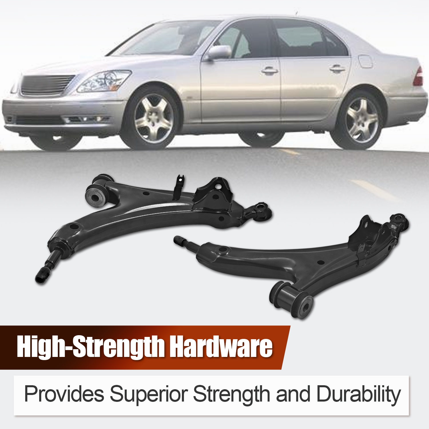 Left & Right Front Lower Control Arm Compatible with Lexus LS430 2001-2006 4.3L V8