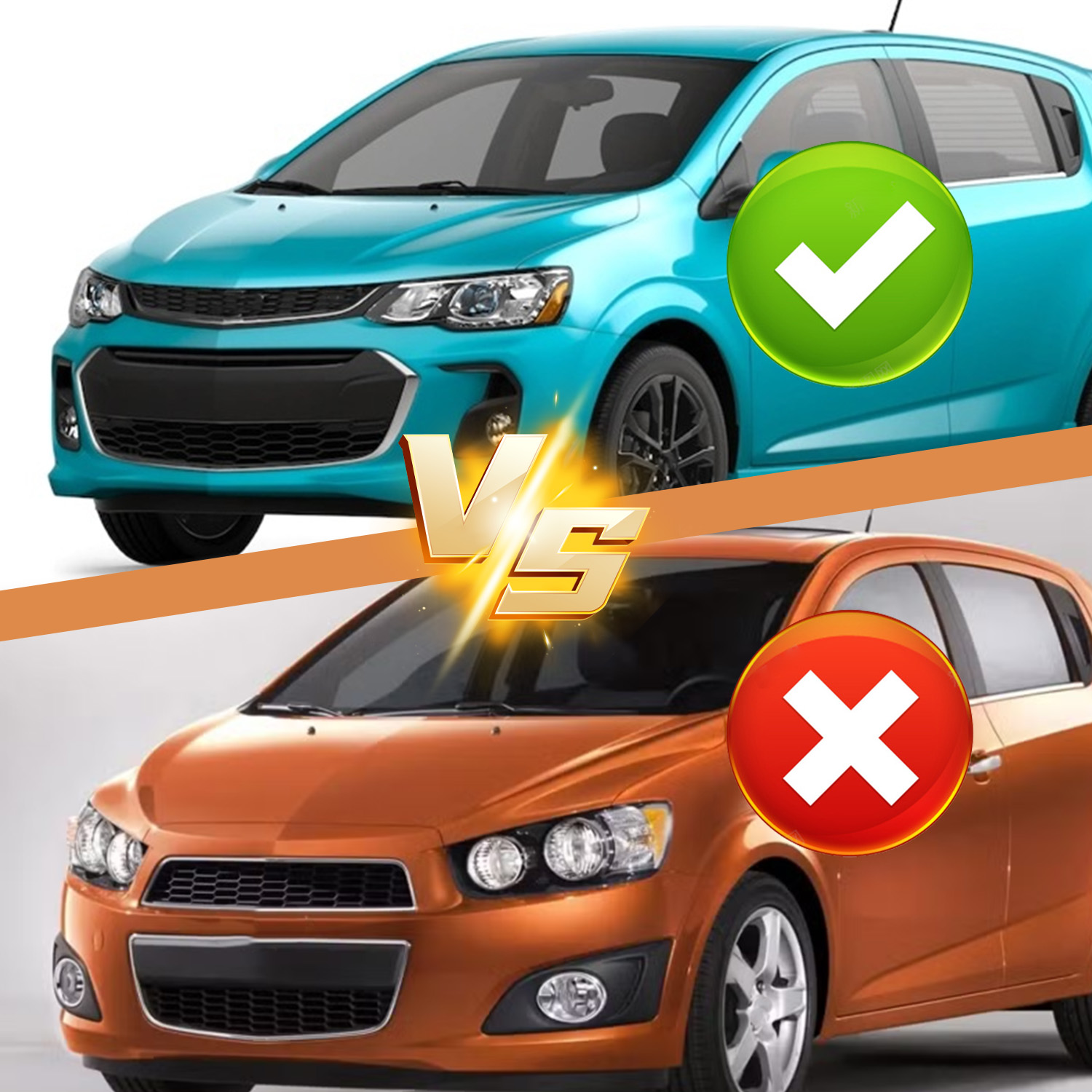 Headlight Assembly Compatible with Chevy Sonic 2017-2020 - Left Driver Side