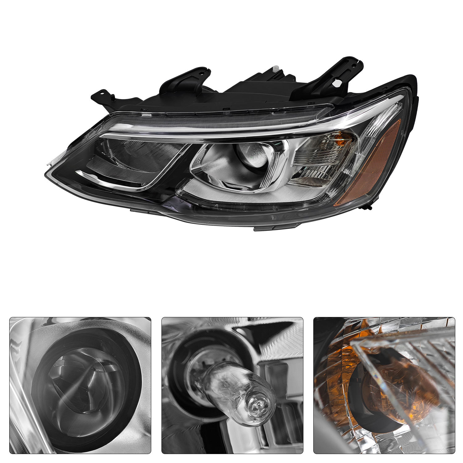 Headlight Assembly Compatible with Chevy Sonic 2017-2020 - Left Driver Side
