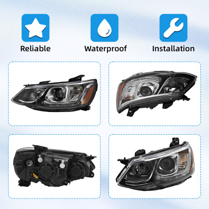 Headlight Assembly Compatible with Chevy Sonic 2017-2020 - Left Driver Side