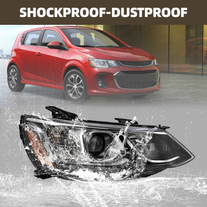 Headlight Assembly Compatible with Chevy Sonic 2017-2020 - Right Passenger Side