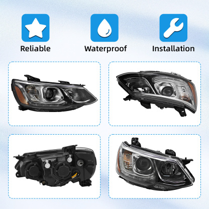 Headlight Assembly Compatible with Chevy Sonic 2017-2020 - Right Passenger Side