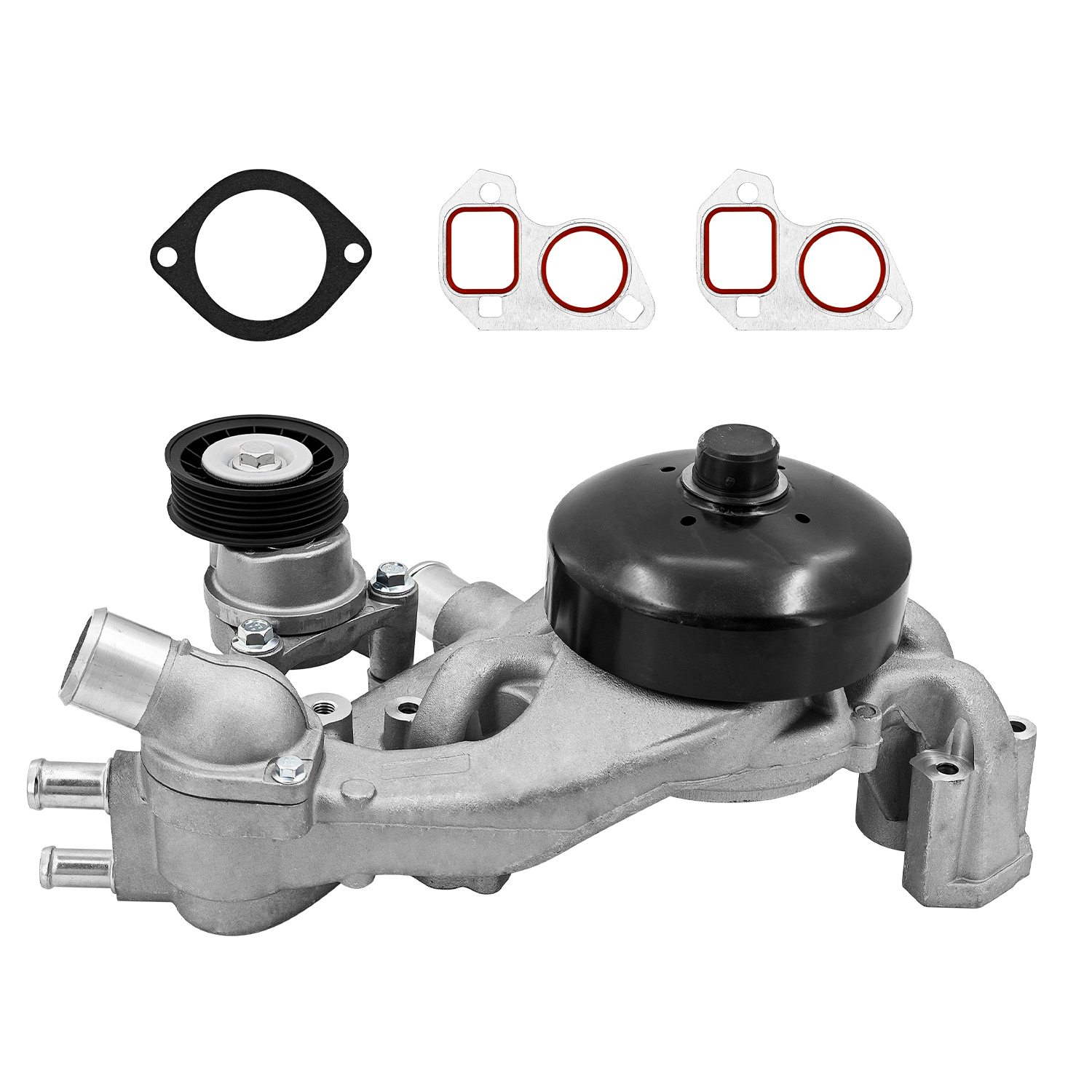 Water Pump with Tensioner Thermostat for Chevrolet Silverado for GMC Sierra 2007-2019