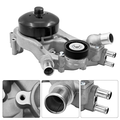 Water Pump with Tensioner Thermostat for Chevrolet Silverado for GMC Sierra 2007-2019