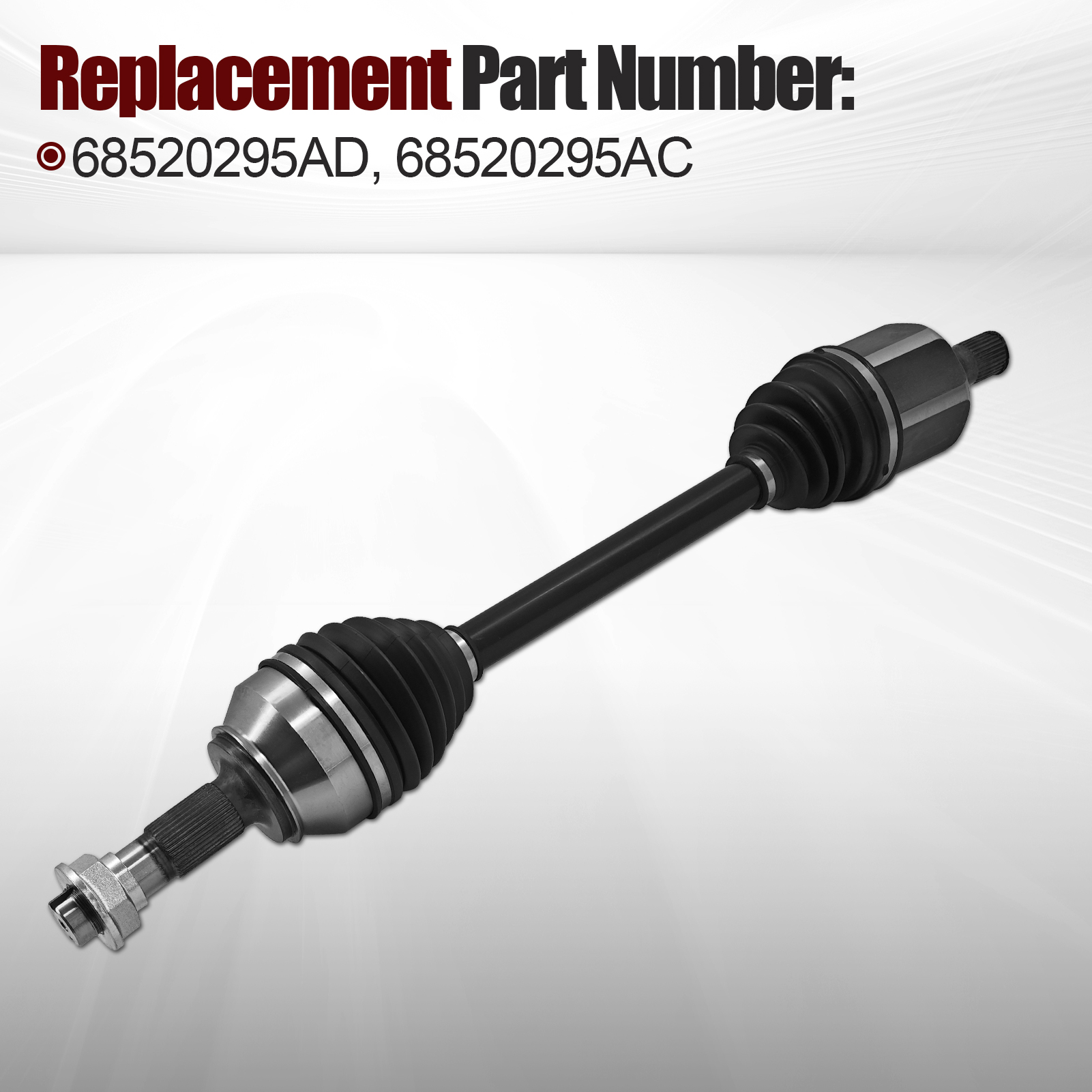 Left Driver Side CV Axle Half Shaft Fits for Ram ProMaster 1500/2500/3500 3.6L V6 2022-2025
