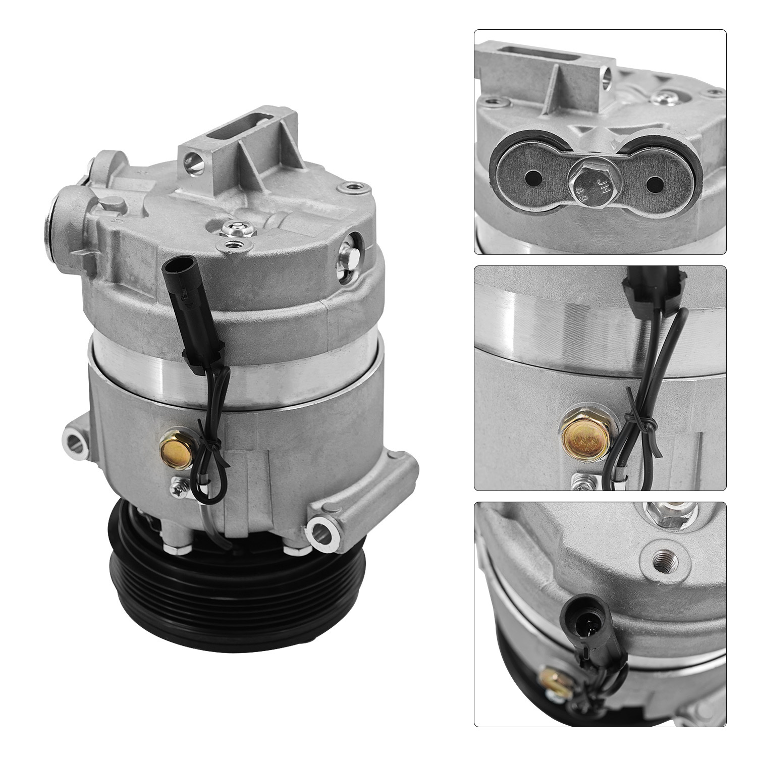 AC Compressor w/Clutch for Ferrari 360 2000-2005 3.6L for Maserati Quattroporte 2014