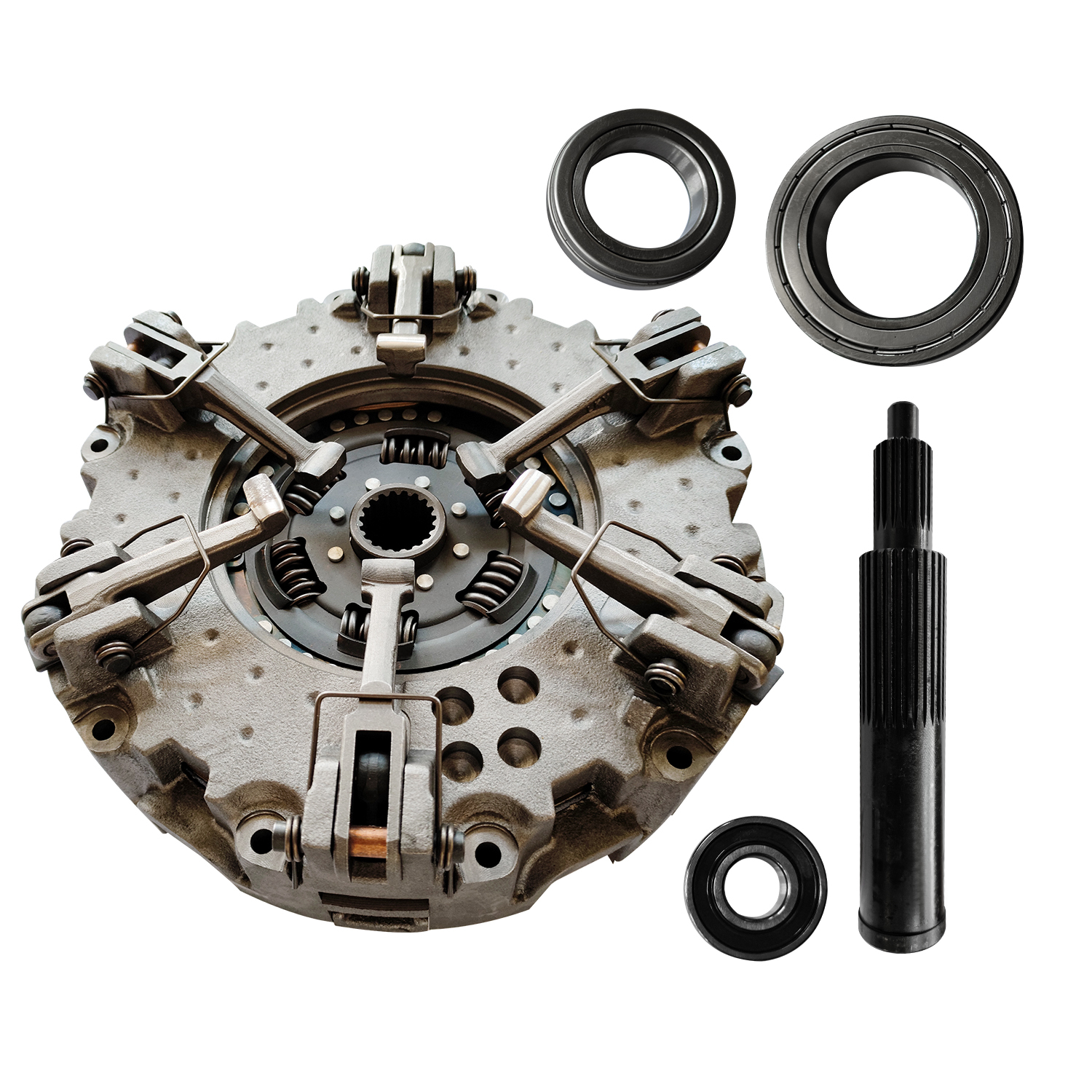 11" Dual Clutch Assembly (Pressure Plate + Transmission & PTO Discs + Bearings) –Fits for John Deere 5200, 5300, 5310, 5410, 5510, 5615, 5715