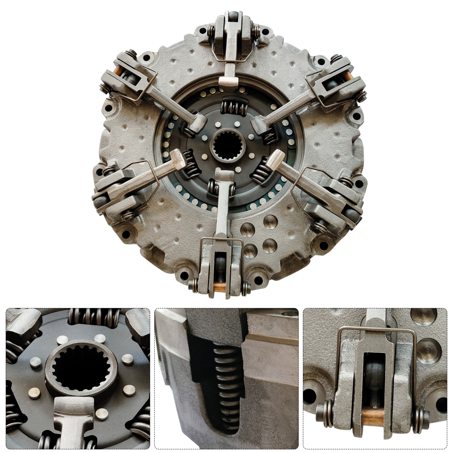 11" Dual Clutch Assembly (Pressure Plate + Transmission & PTO Discs + Bearings) –Fits for John Deere 5200, 5300, 5310, 5410, 5510, 5615, 5715