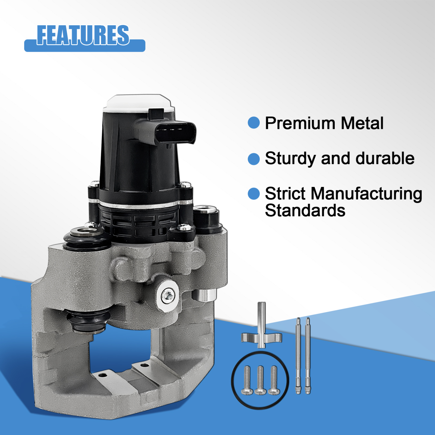 Parking Disc Brake Caliper Assembly without Bracket for Tesla Model S 2012-2020, for Model X 2016-2020 - Rear Left Driver Side
