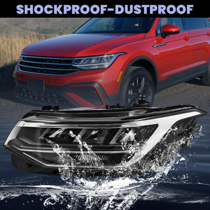 LED Headlight Fits for Volkswagen Tiguan SE 2022-2024 -Left Driver Side Non-AFS