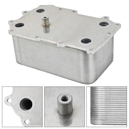 Engine Oil Cooler with Sealing Rings for Peterbilt 587 Fits for Paccar MX13 EPA10 DAF CF65 CF75 CF85 XF95 XF105